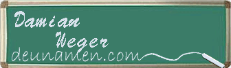 Damian Weger Visitenkarte